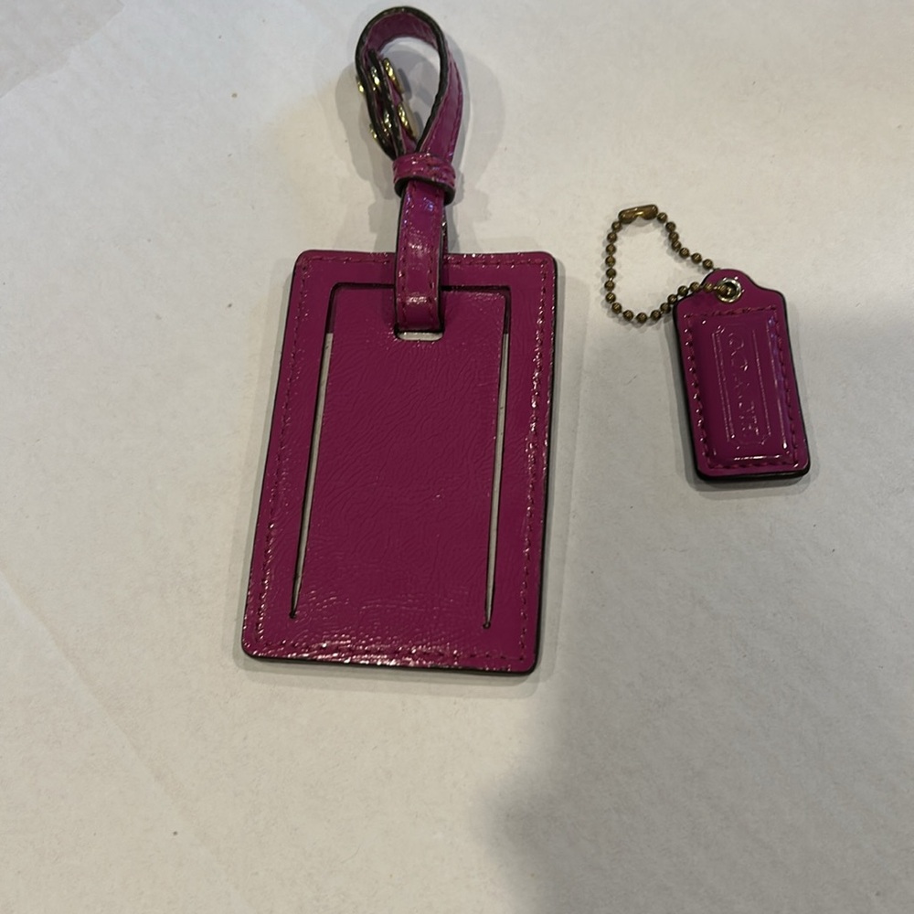 Coach Luggage Tag And Hang Tag